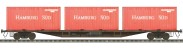Freightliner Container Flat 3x20 Hamburg Sud