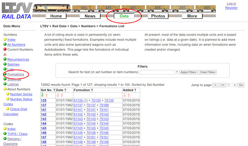 1.2.6.1 The Formations List page screenshot