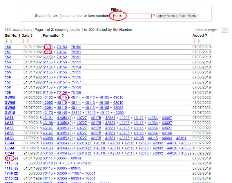 1.2.6.5 Using wildcards screenshot