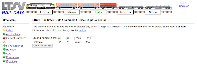 1.2.6.12 Using the Check Digit Calculator screenshot