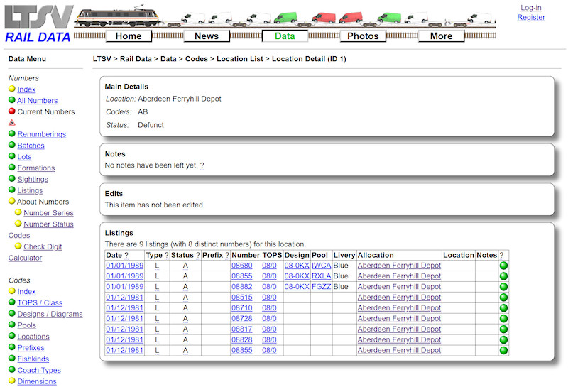 1.2.6.17 The Location Details page screenshot
