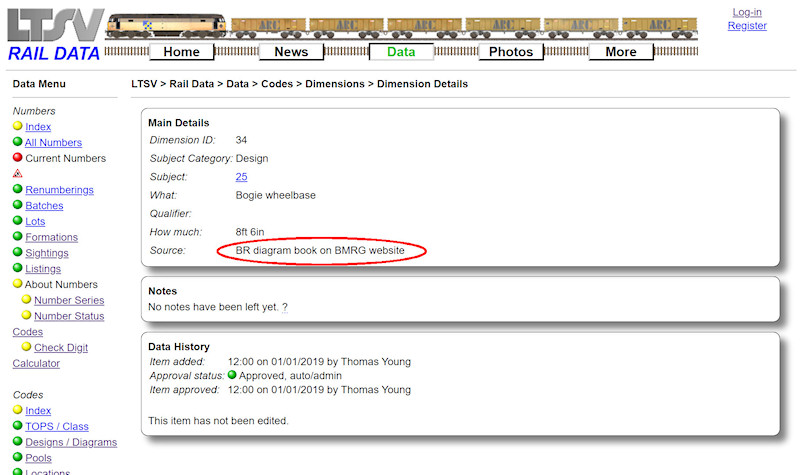 1.2.6.26 The Dimension Details page screenshot