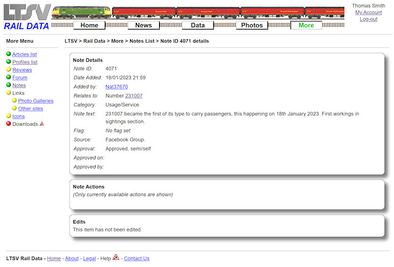 2.2.3.3 The Note details page screenshot