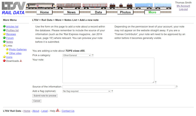 2.2.3.6 The add a new note page screenshot