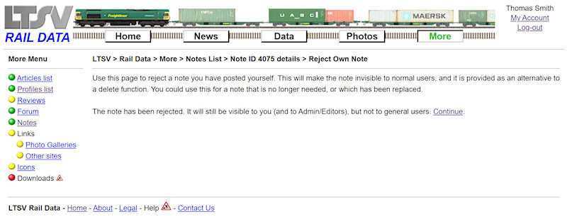 2.2.3.17 Note rejection confirmation screenshot