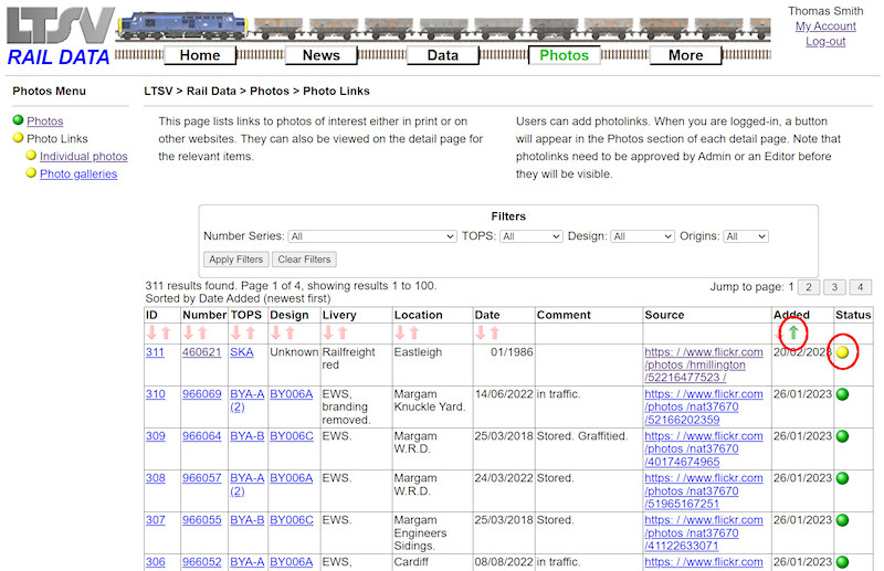 2.2.7.17 The new photolink in the photolink list screenshot