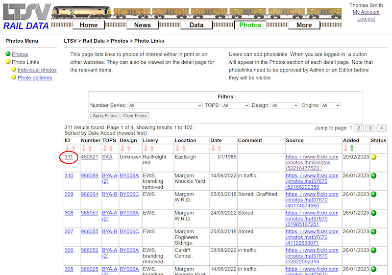 2.2.7.19 The photolink ID number screenshot