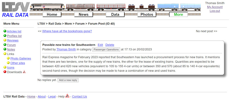 2.2.9.10 The Forum Post Detail page screenshot