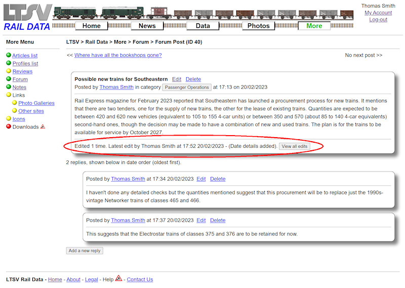 2.2.11.7 Forum Detail page showing edit screenshot