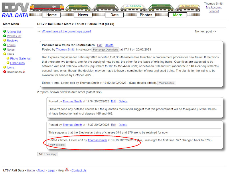 2.2.11.8 A forum reply that has been edited twice screenshot